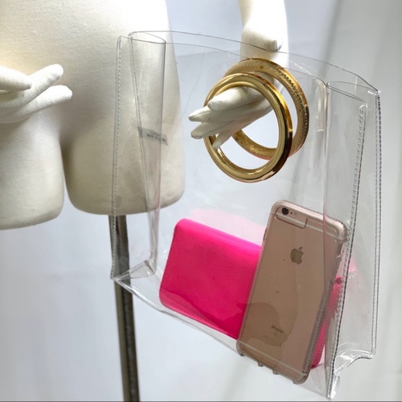 Transparent Double Gold Ring Purse - Picture 4 of 6